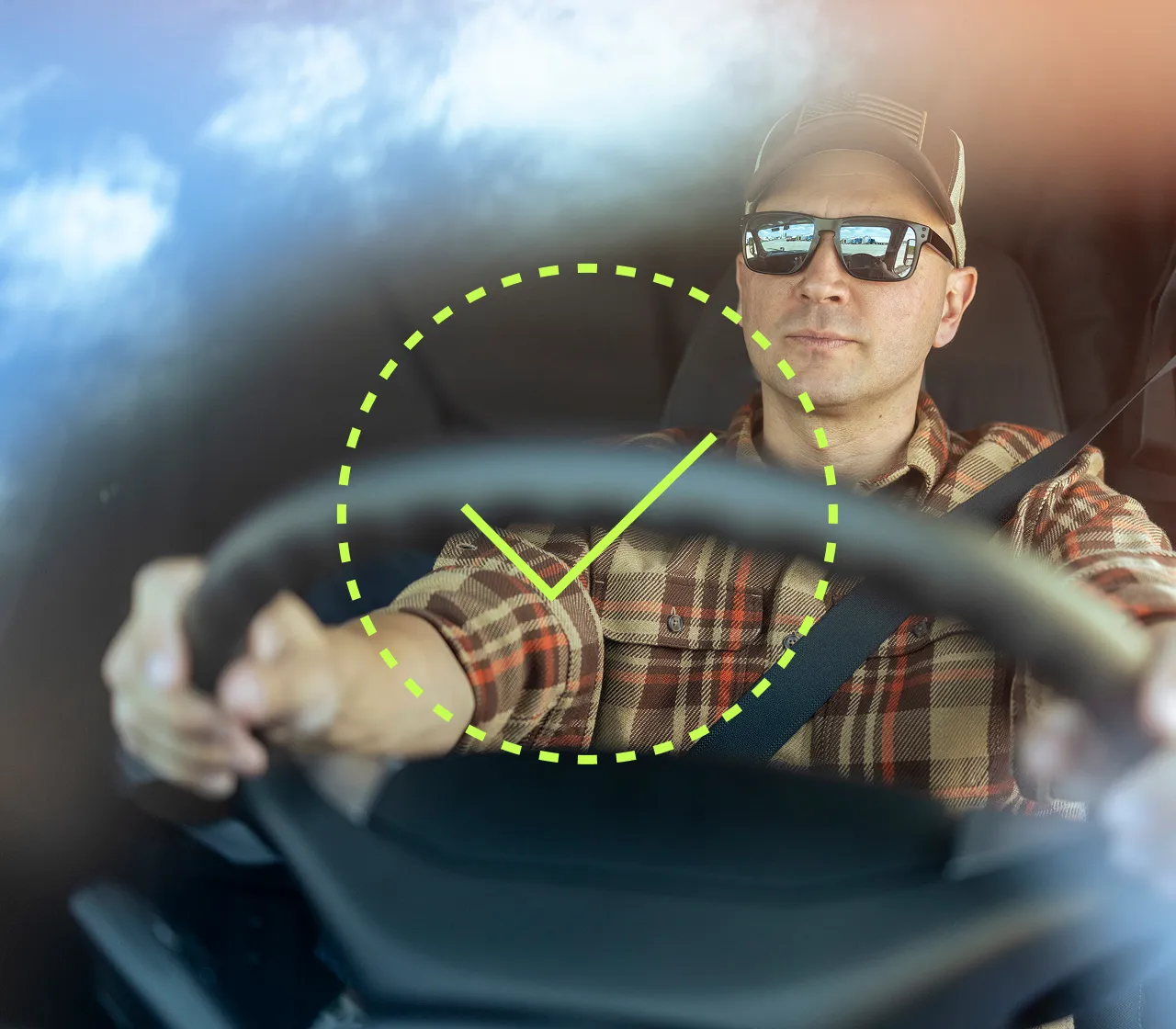 Driver pictured from front
